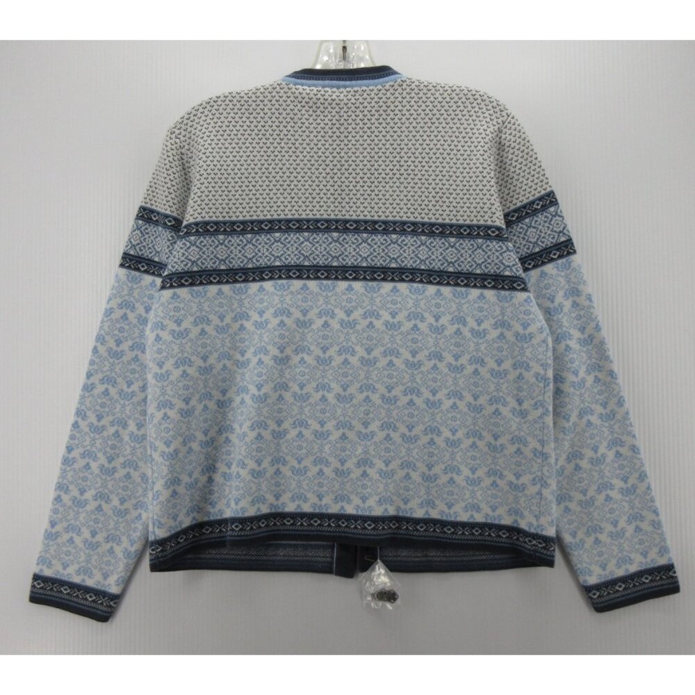 VINTAGE LL Bean Sweater Small Cardigan Birdseye Nordic Fair Isle - Picture 7 of 10